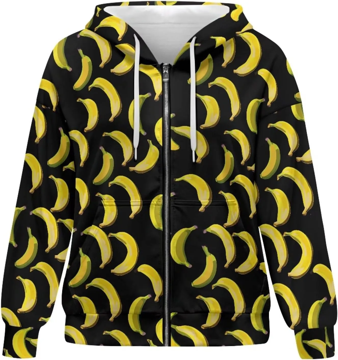 Womens Zip Up Hoodies Long Sleeve Sweatshirts Fall Outfits Oversized Sweaters Casual Fashion Jackets