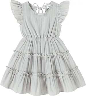 YOUNGER TREE Toddler Dress Baby Girl Summer Clothes Ruffle Sleeve Smock Beach Boho Dresses Sundress
